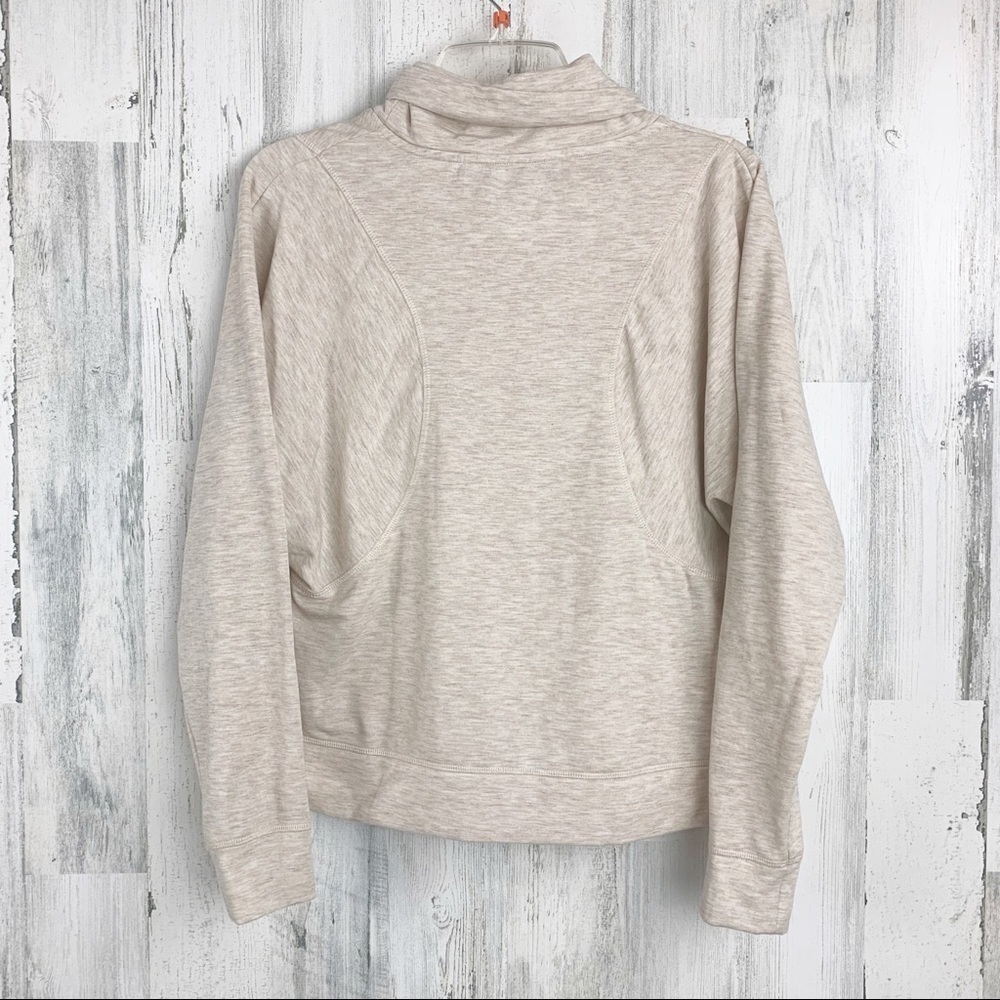 Turtle Cowl Neck Fleece lined Pullover Sweatshirt - Picture 2 of 6